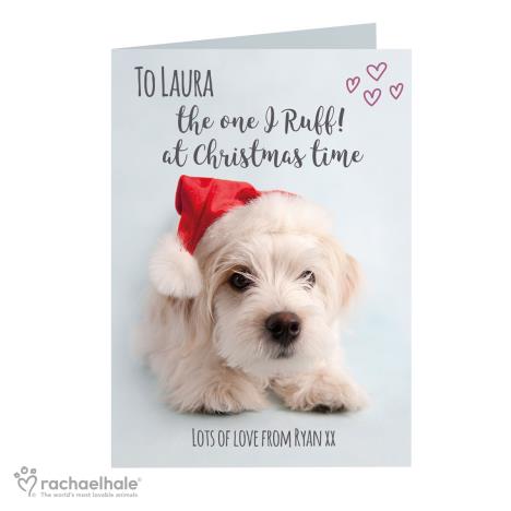 Personalised Rachael Hale Terrier Christmas Card £3.99